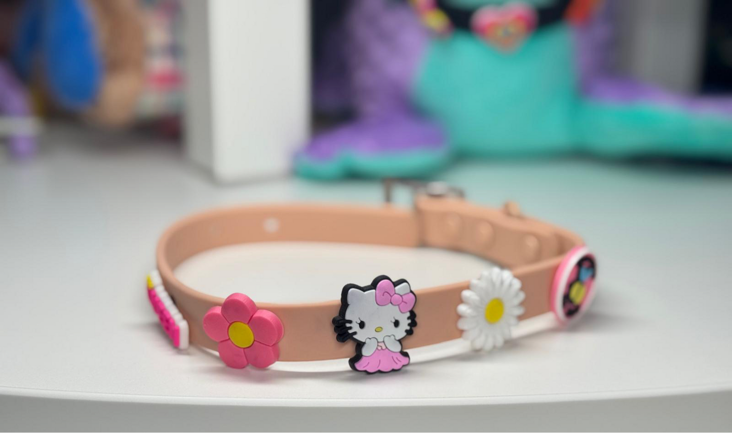 Charm Collar: Baby Pink