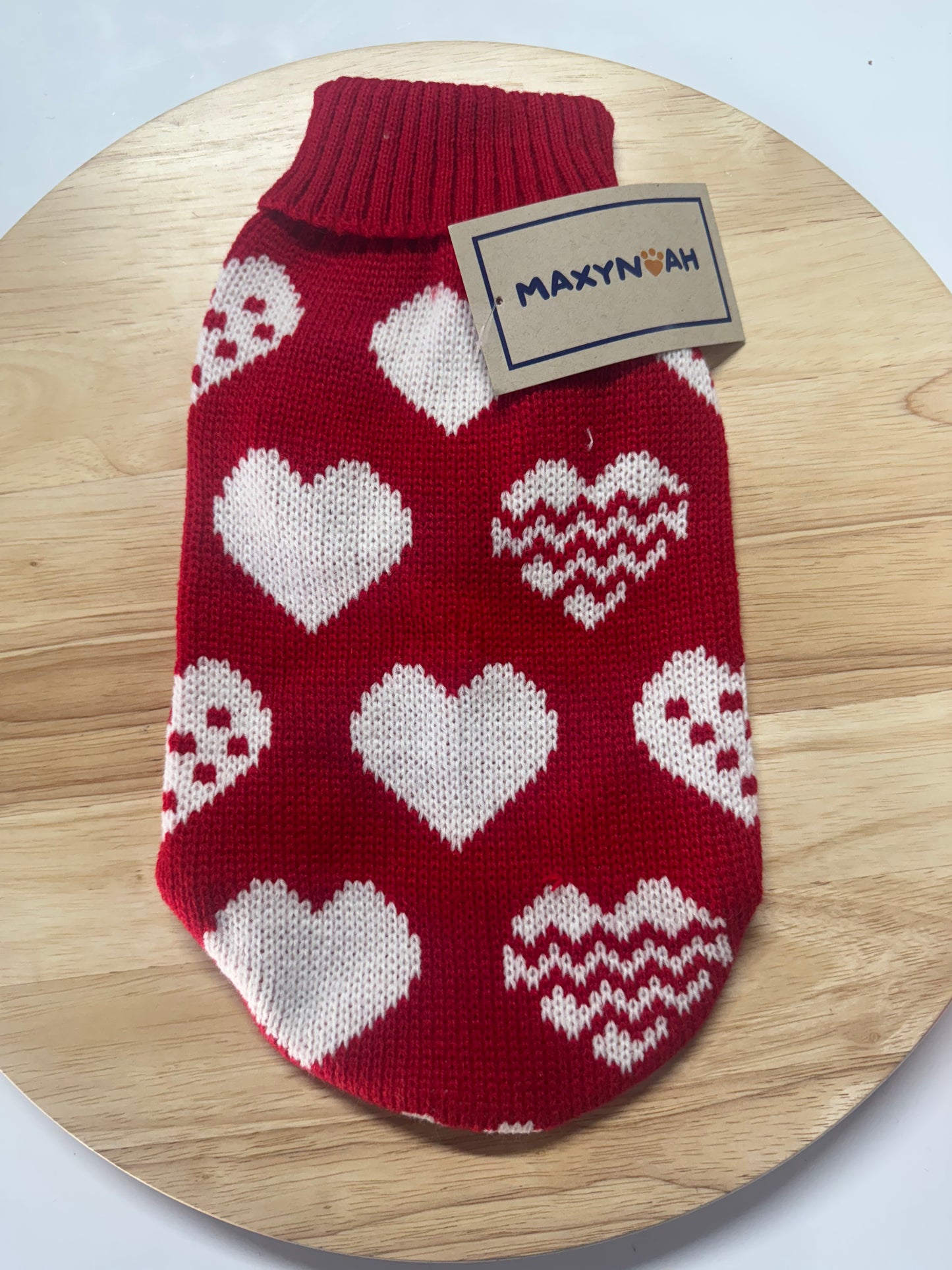 Sweater: White Hearts