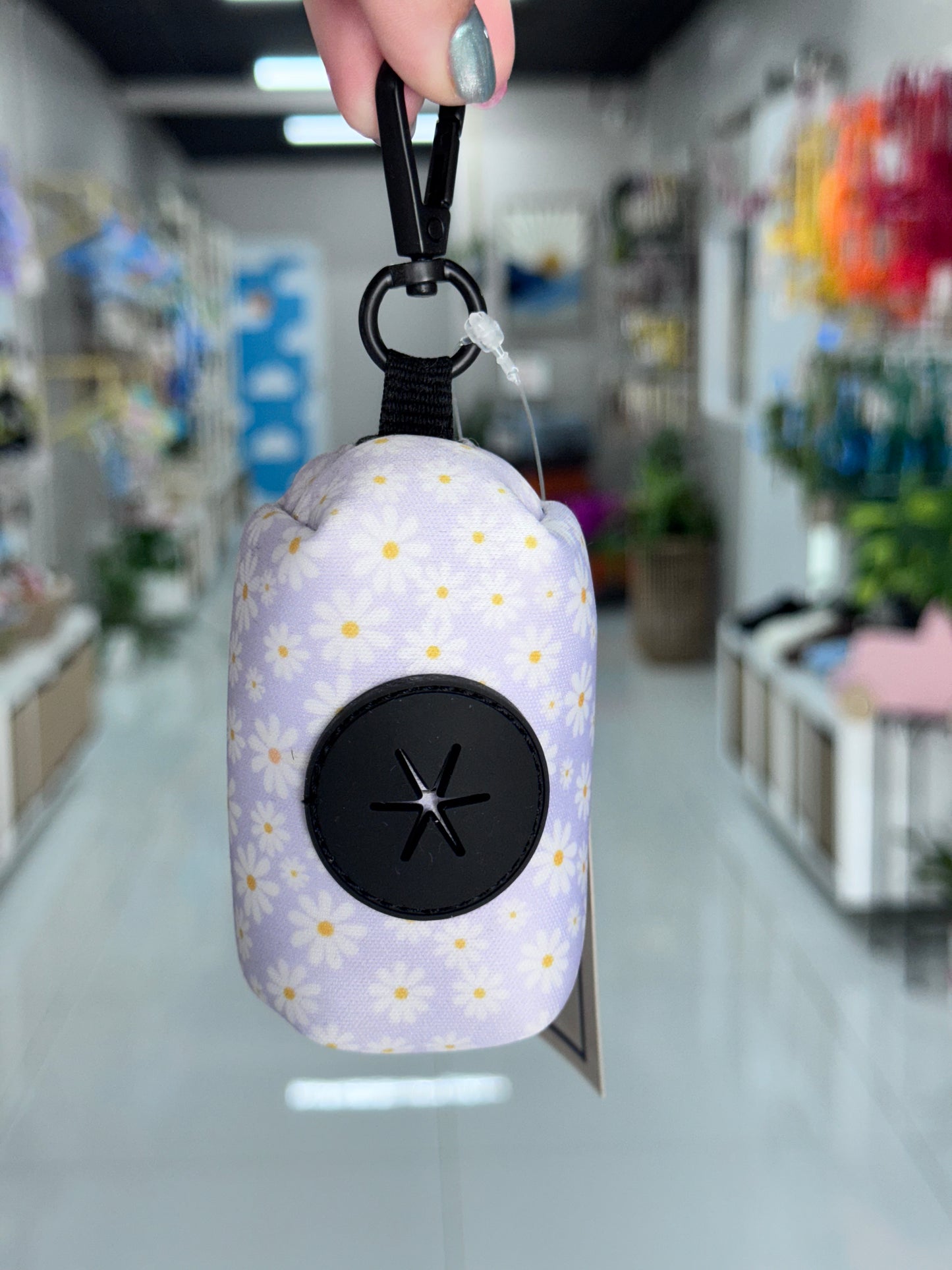 Lilac Flowers Poop Bag Holder