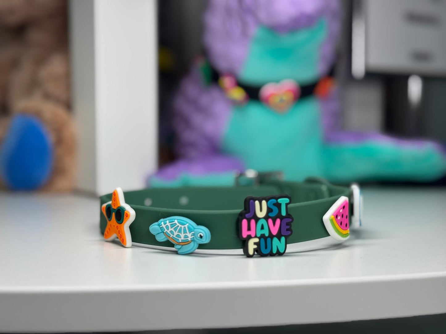 Charm Collar: Forest Green