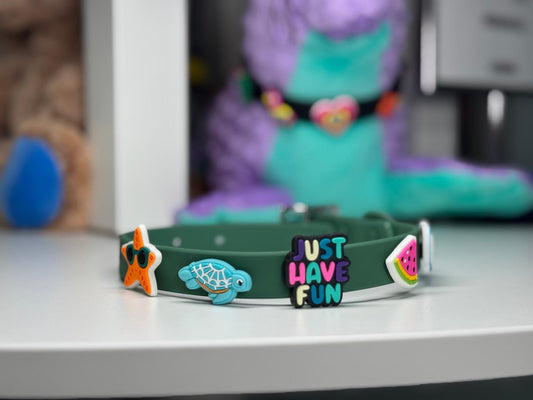 Charm Collar: Forest Green