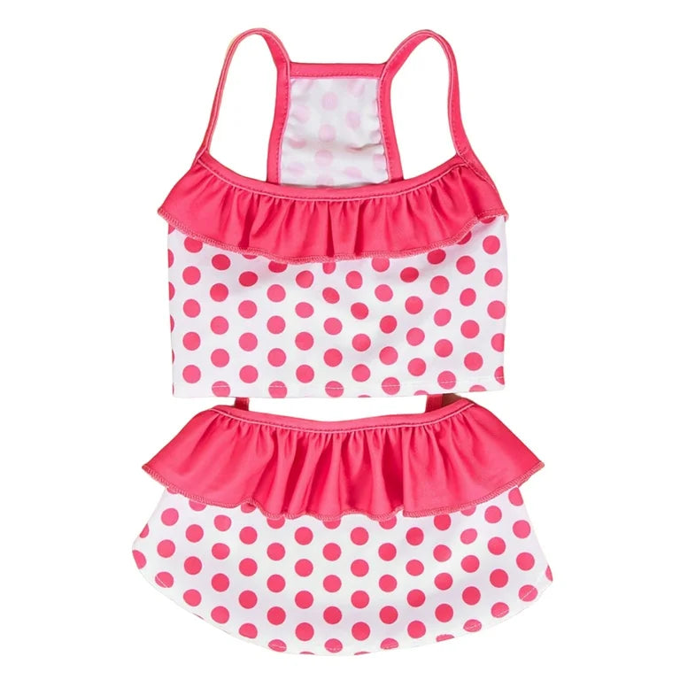Pink Polka Dot Swimsuit
