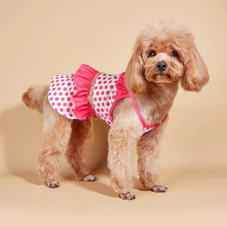 Pink Polka Dot Swimsuit