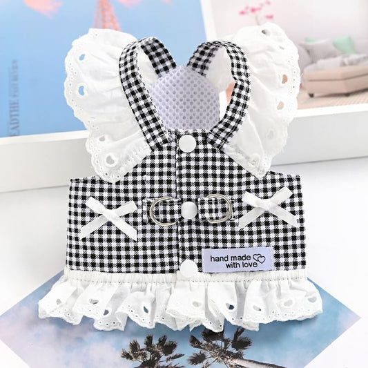 Black White Gingham Dress