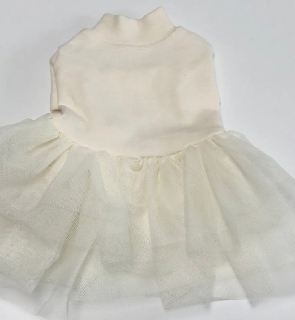 T-Shirt Dress: Cream