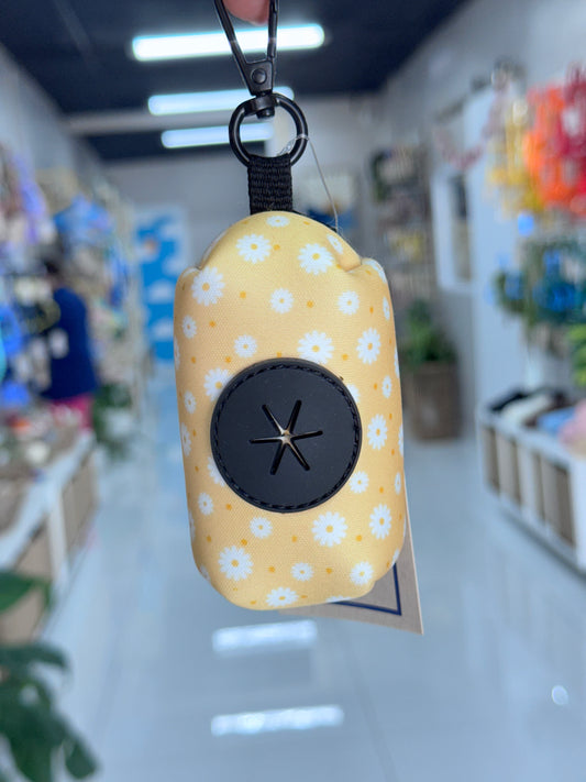 Yellow Flowers Poop Bag Holder