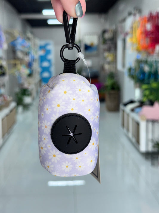 Lilac Flowers Poop Bag Holder